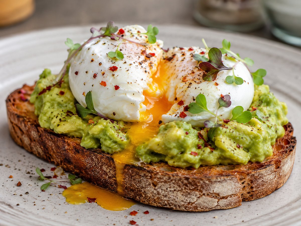 Avocado Toast with Poached Eggs