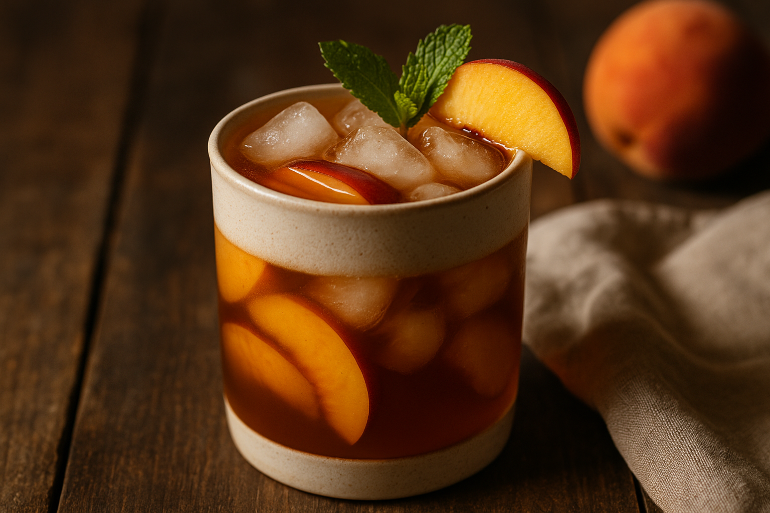 Bourbon Peach Sweet Tea