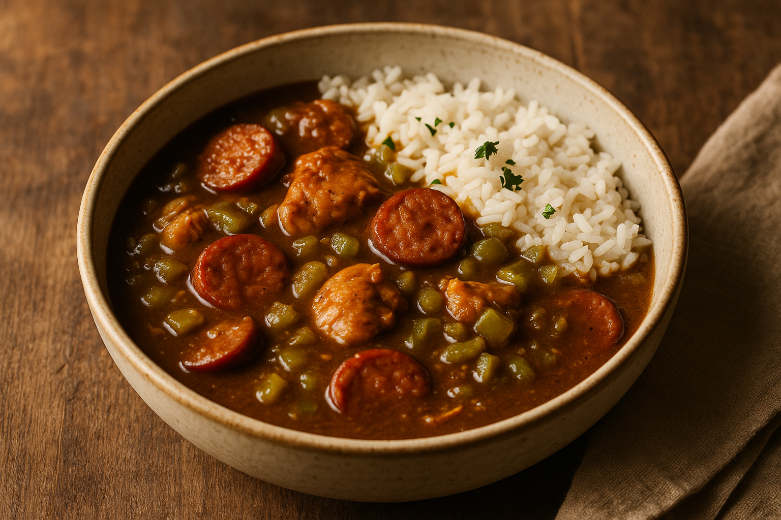 Cajun Chicken and Sausage Gumbo