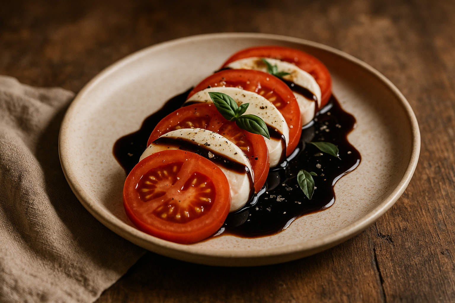 Caprese Salad with Balsamic Reduction