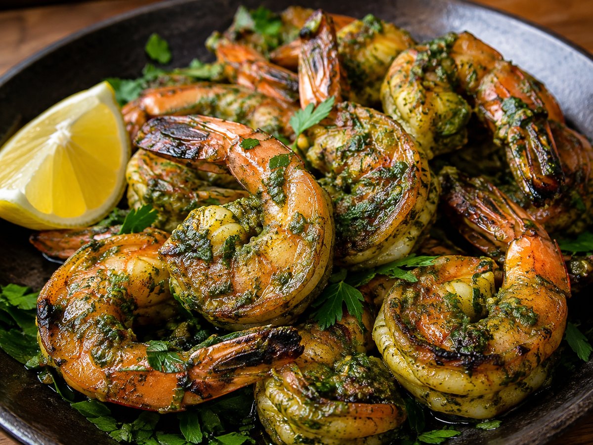 Chermoula Prawns