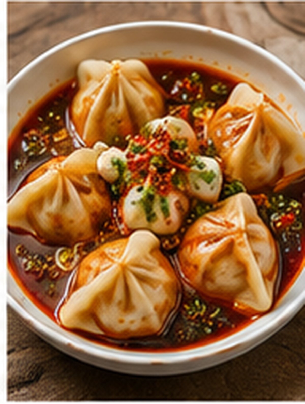 Dumplings in Chili Oil