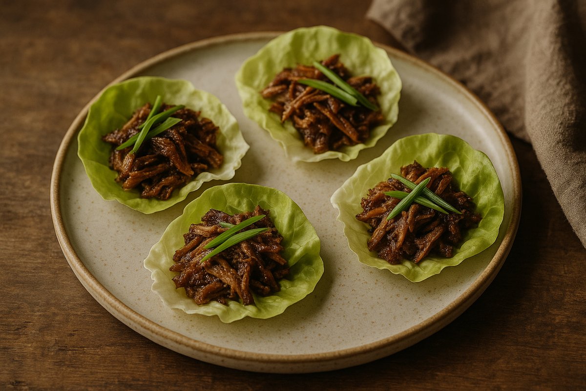 Easy Peking Duck Lettuce Cups
