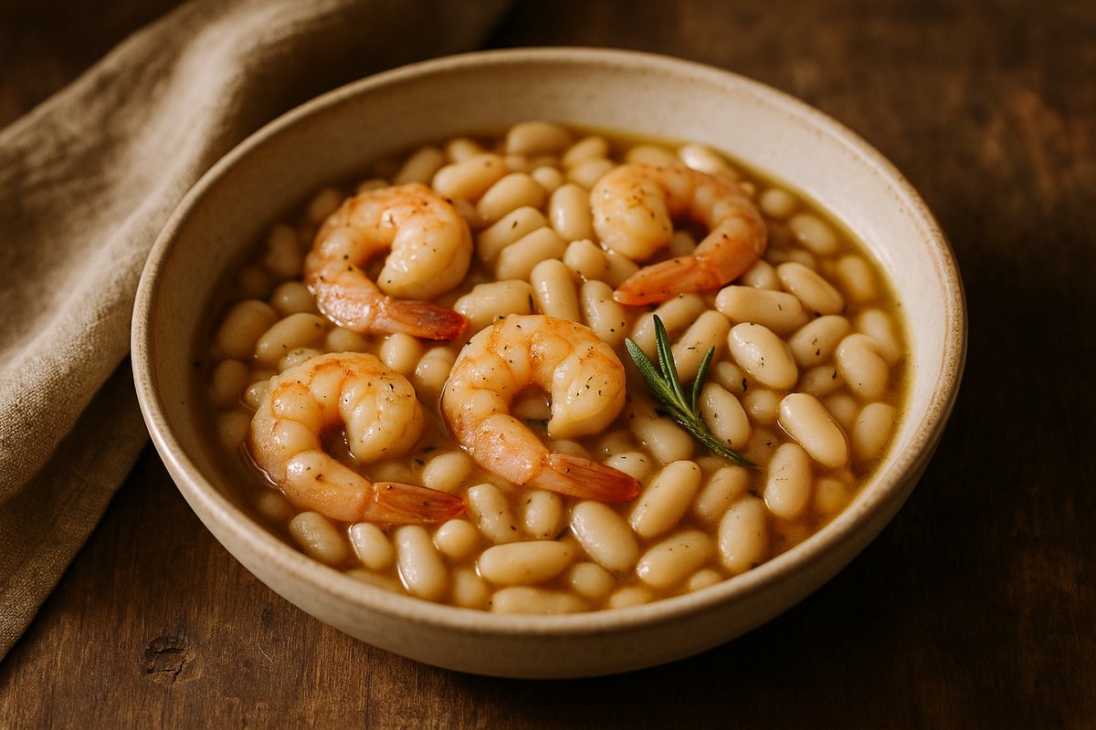 Gamberi E Cannellini Alla Toscana