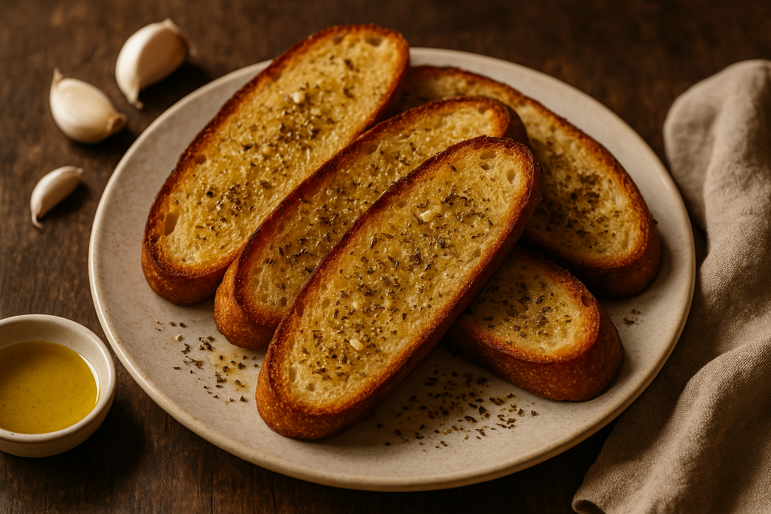 Garlic Bread (Pane Strofinato All'Aglio)