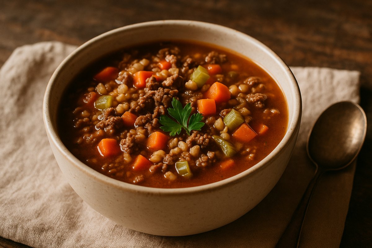Hearty Hamburger Soup