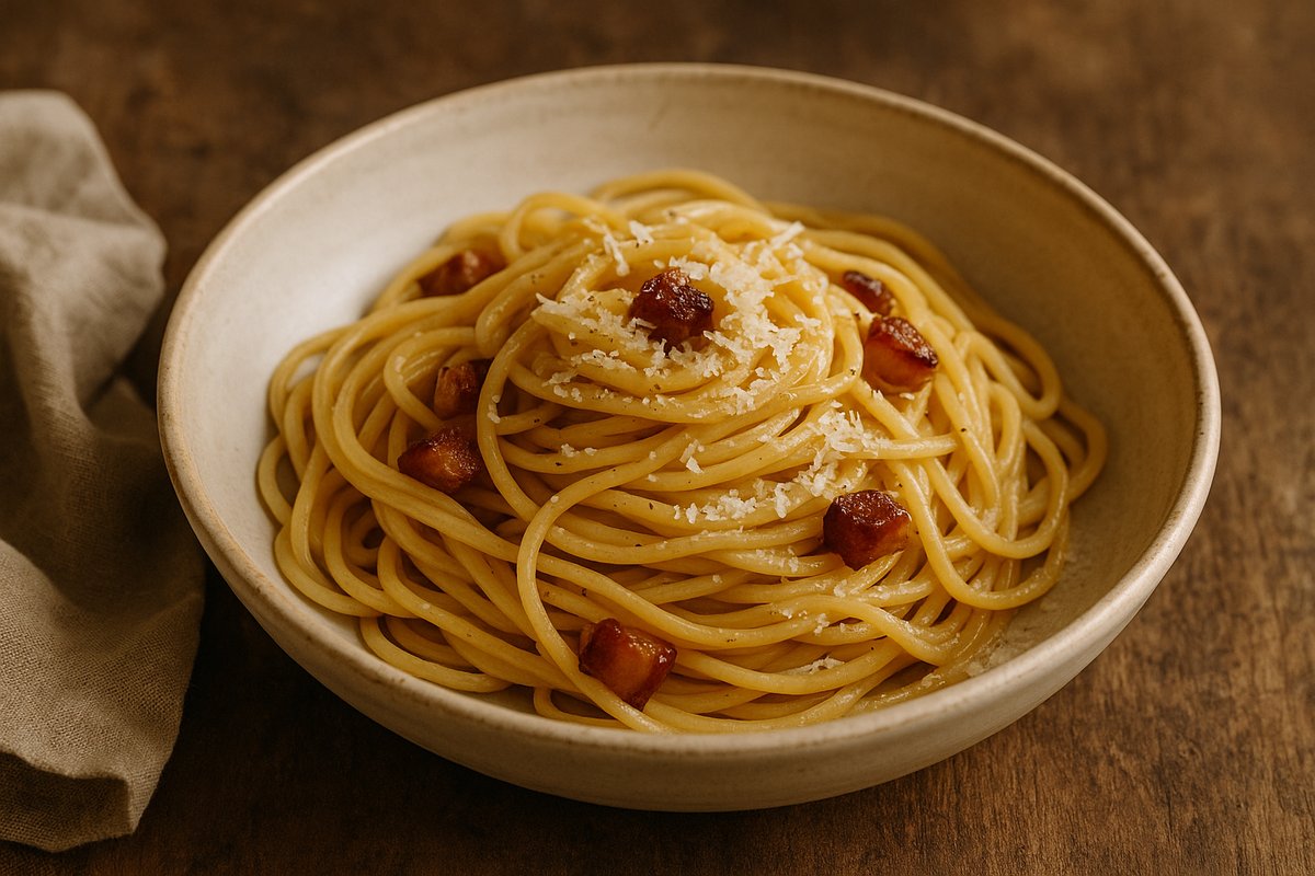 Homemade Spaghetti Pasta Carbonara