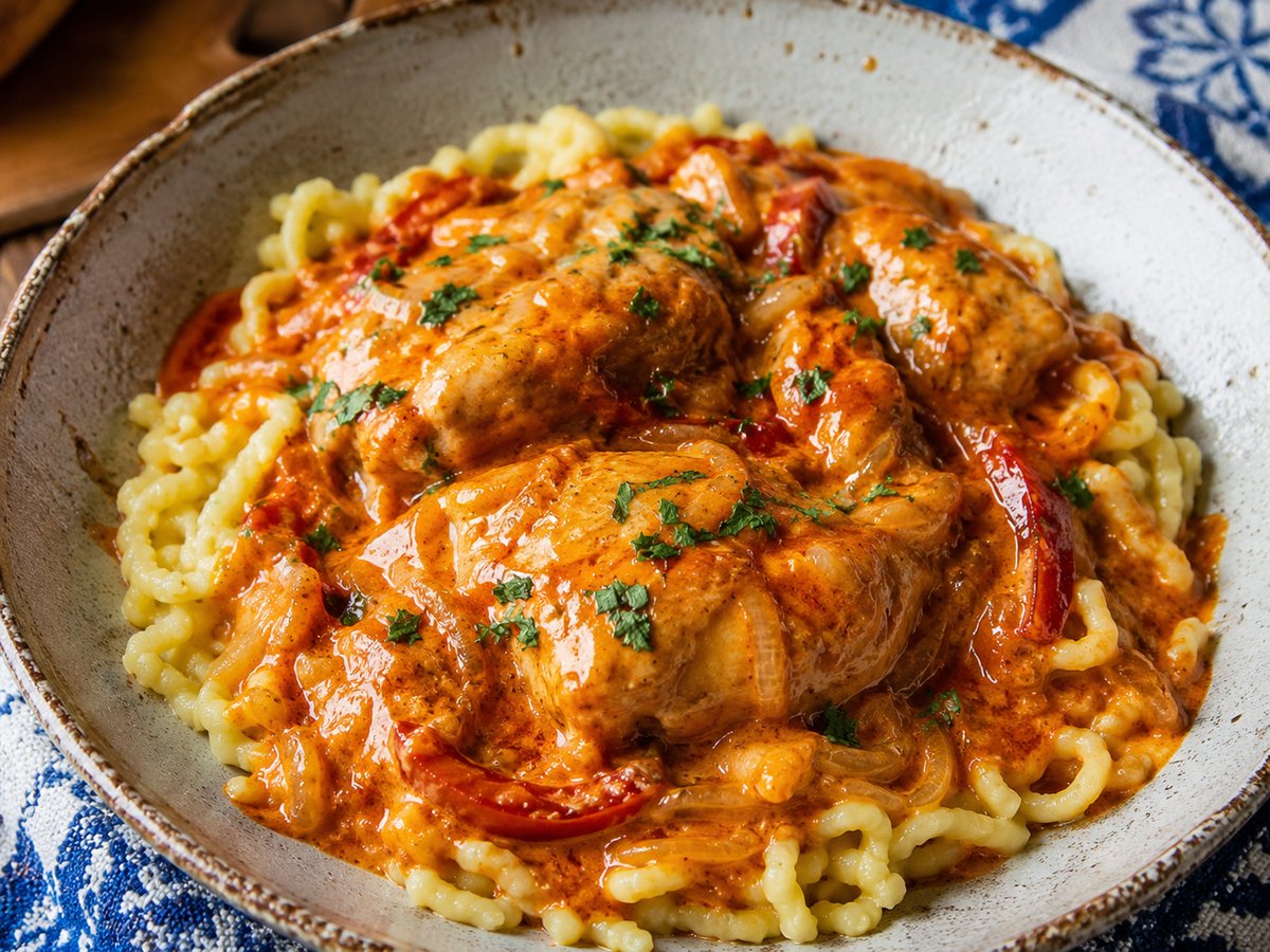 Hungarian Chicken Paprikash