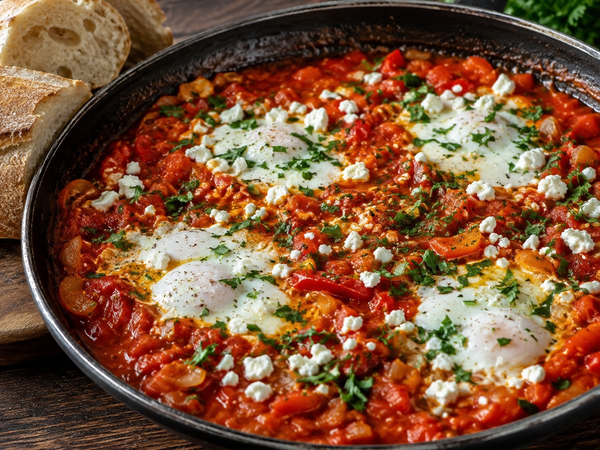 Israeli Shakshuka with Feta