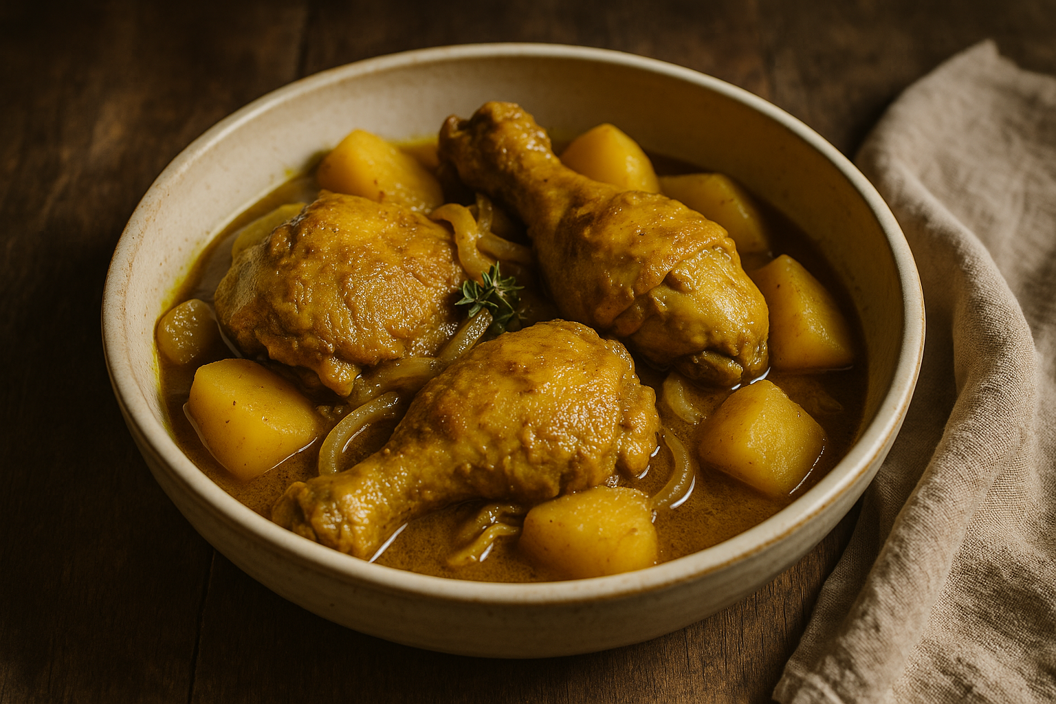Jamaican Curry Chicken and Potatoes