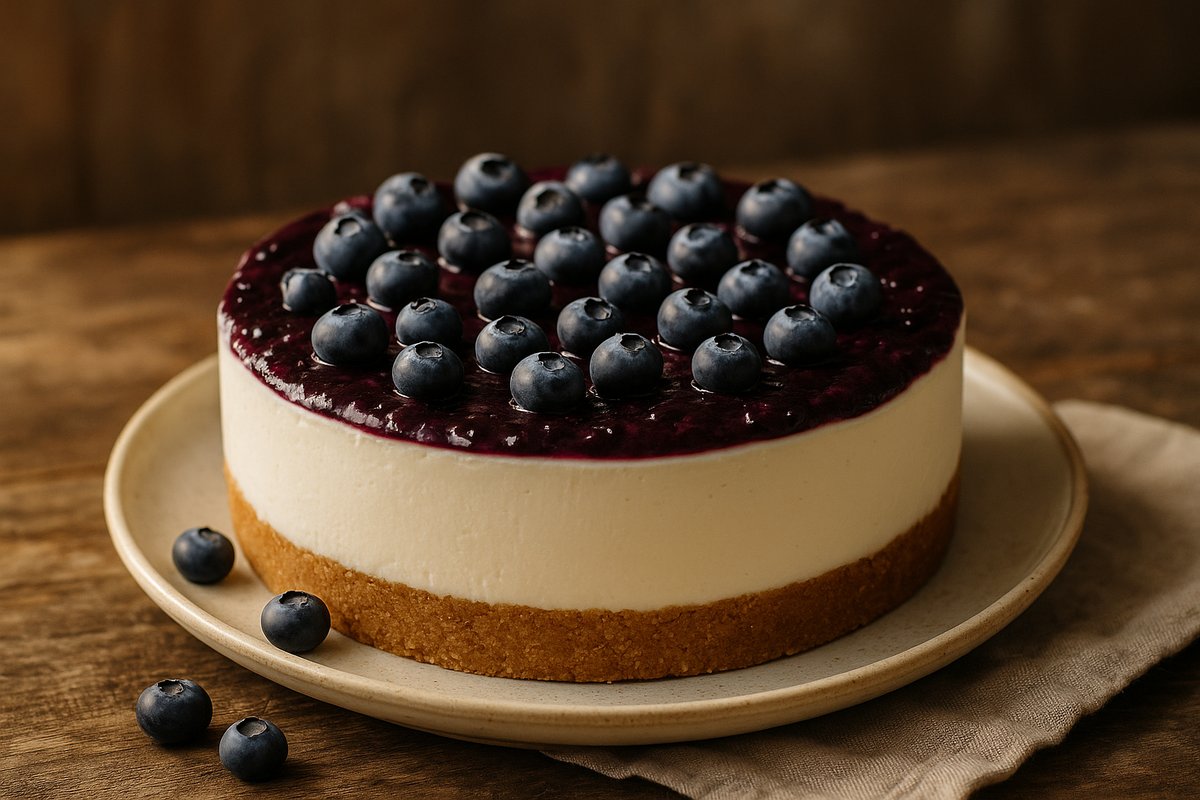 No-Bake Blueberry Cheesecake