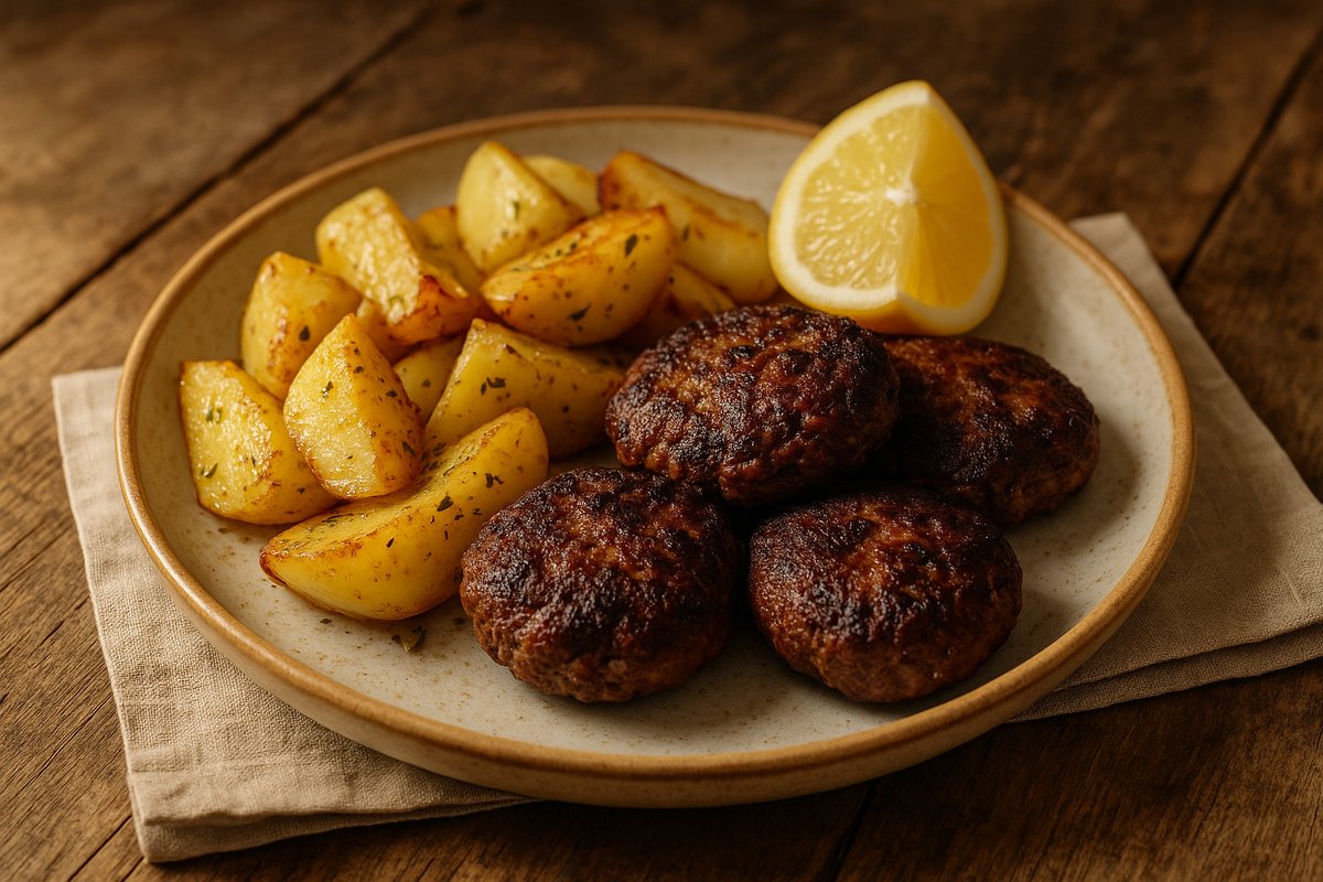 Old-Fashioned Greek Burgers (Biftekia)