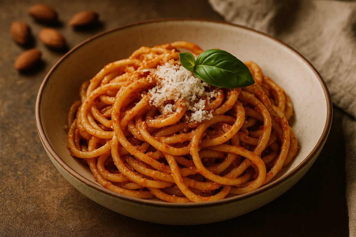 Pasta alla Trapanese (Sicilian Tomato Pesto)