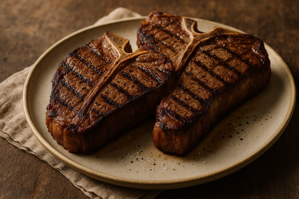 Perfectly Grilled T-Bone Steak