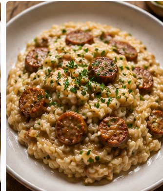 Risotto with Sausage and Parsley