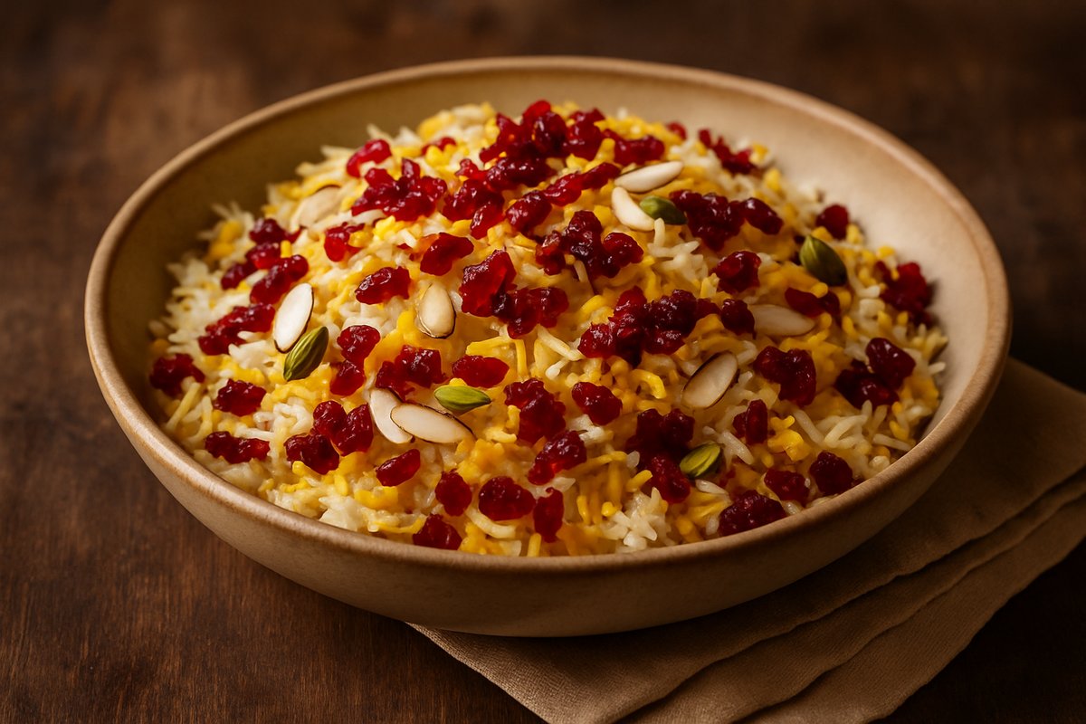 Zereshk Polo (Barberry and Saffron Rice)